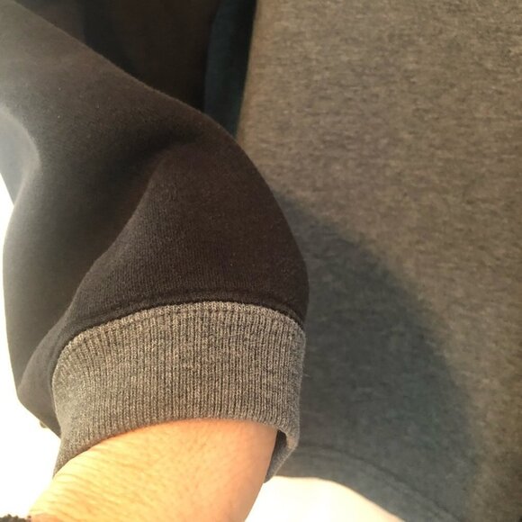 Roots Athletics 1/4 Zip Sweatshirt Mens XLg  Heathered Grey with Black Trim - Picture 6 of 10